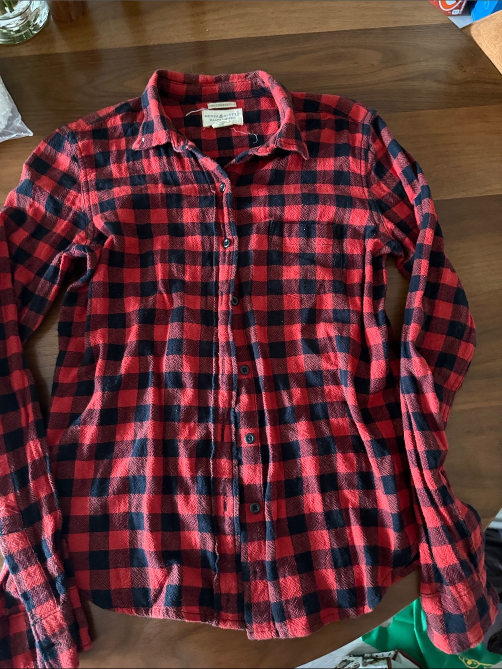 Ralph Lauren Red and Black Buffalo Plaid Flannel Shirt